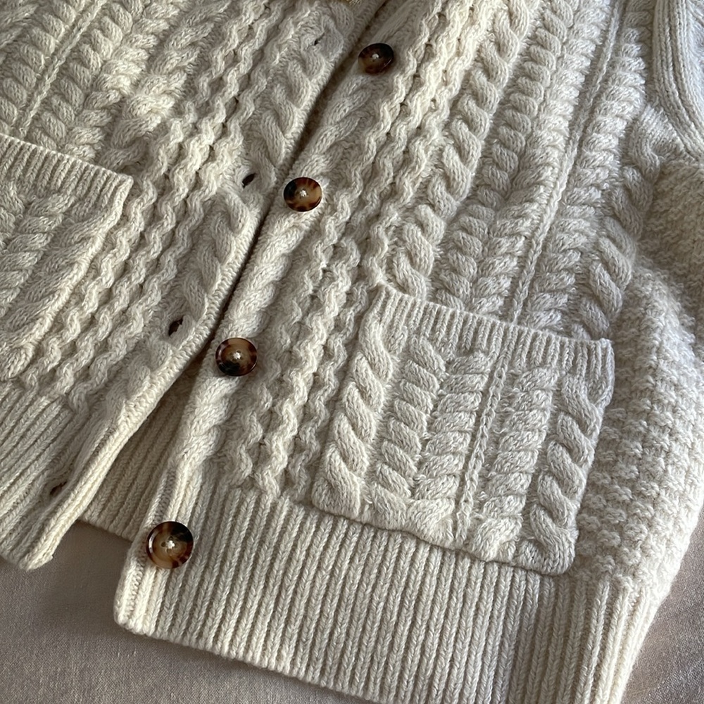 DOEN Mercina Cardigan in Ivory. Size XS. - Picture 8 of 8